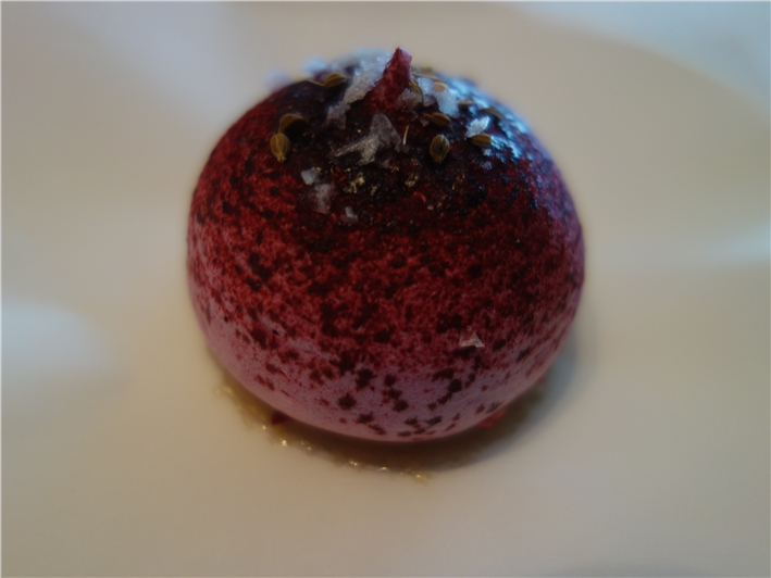goose liver and beetroot nibble